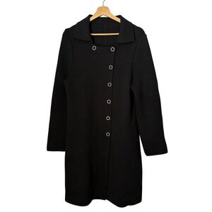 Wolford 100% Wool Black Coat